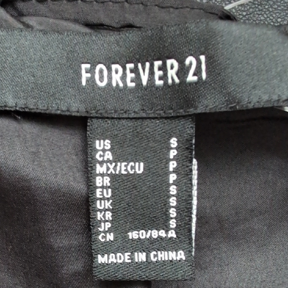 Forever 21 Silver Sequin Cropped Bomber Jacket - Picture 3 of 4